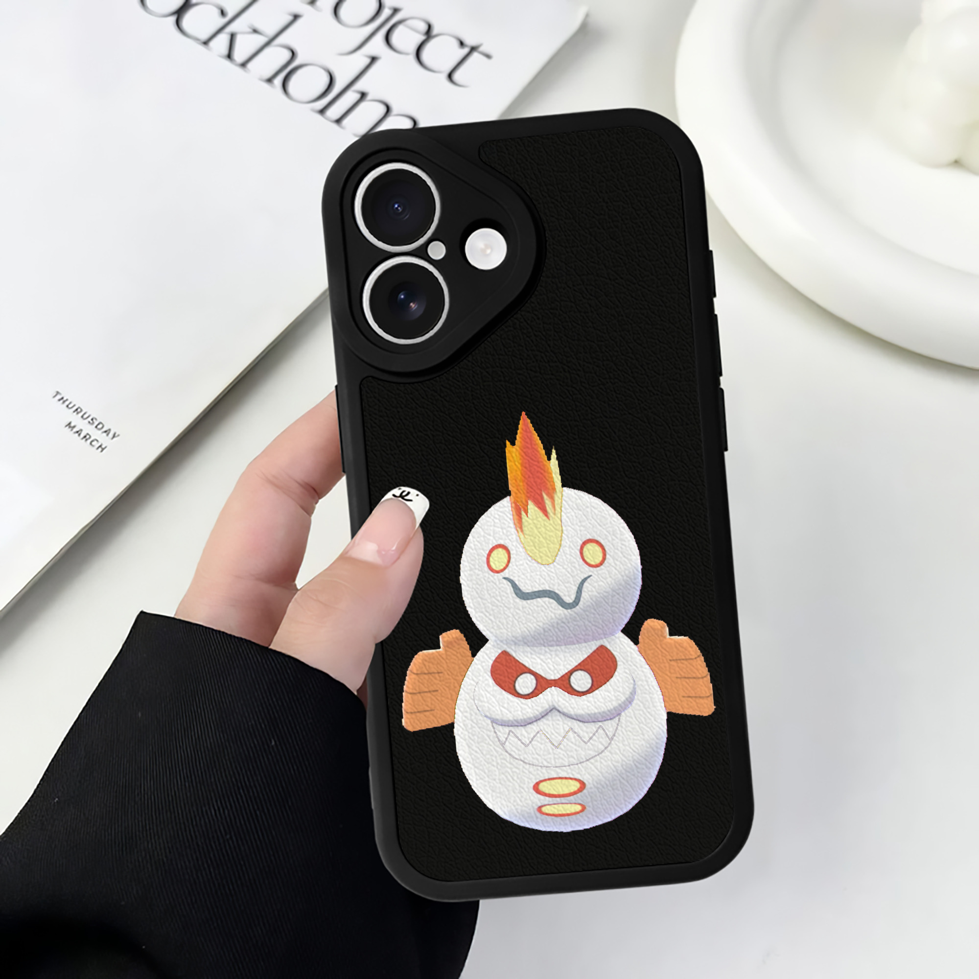 （画像用） ポケットモンスター Pokémon 【iPhone 16シリーズ対応】シリコンスマホケース（レザー調） 材質：シリコン